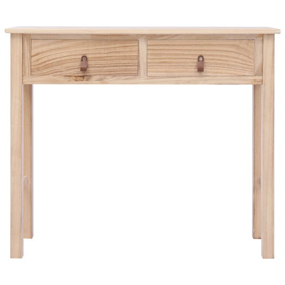 Tavolo Consolle Naturale 90x30x77 cm in Legno