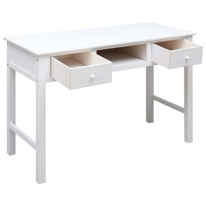 Scrivania Bianca 110x45x76 cm in Legno
