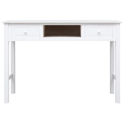 Scrivania Bianca 110x45x76 cm in Legno