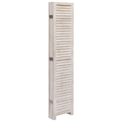 Divisorio a 6 Pannelli Bianco 210x165 cm in Legno