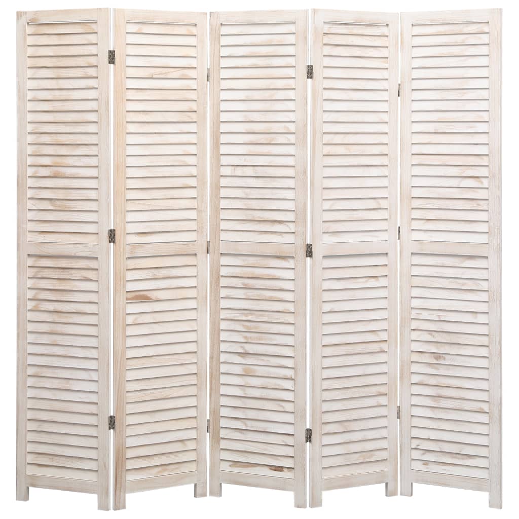 Divisorio a 5 Pannelli 175x165 cm in Legno