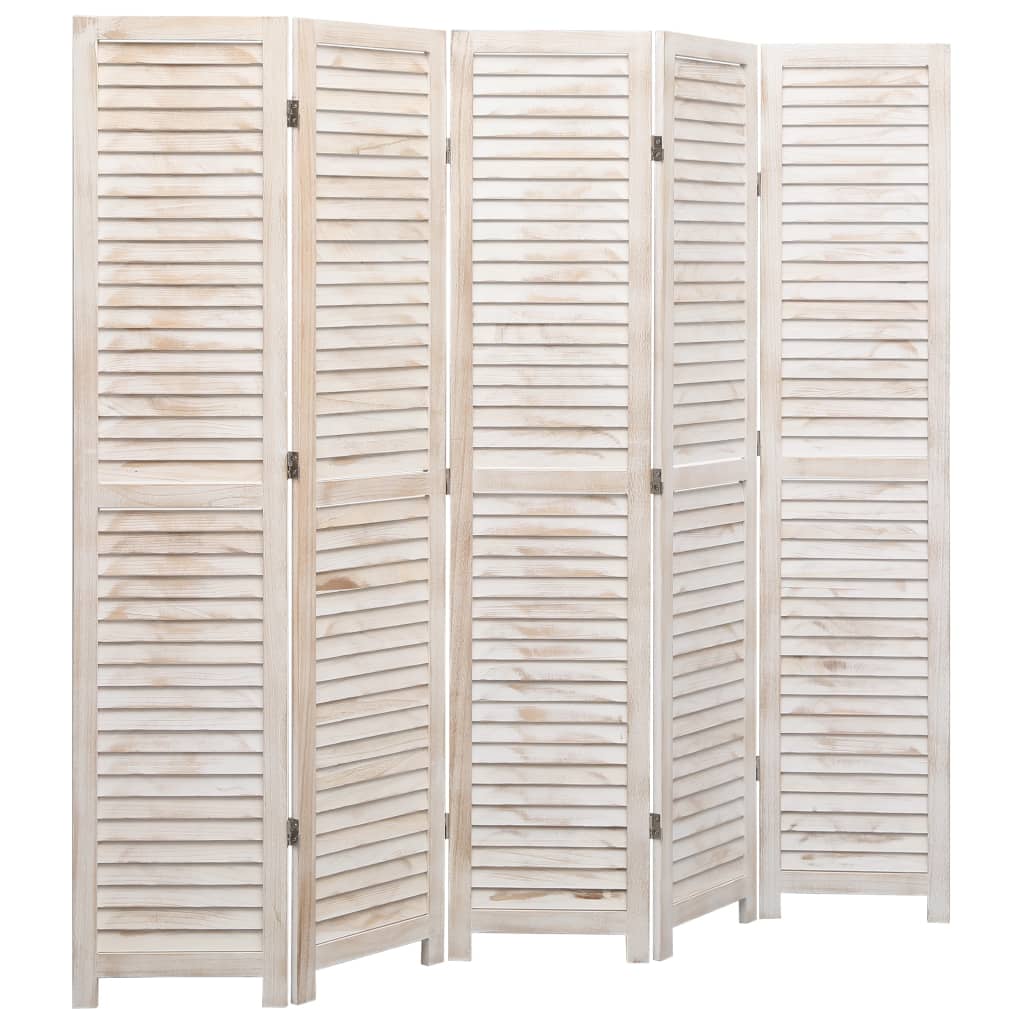 Divisorio a 5 Pannelli 175x165 cm in Legno
