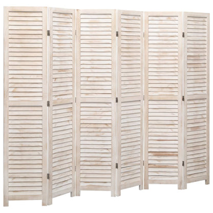 Divisorio a 6 Pannelli 210x165 cm in Legno