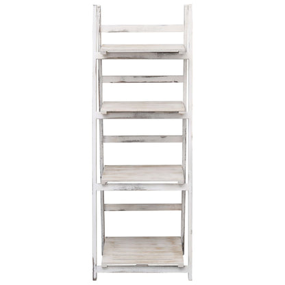 Piedistallo per Piante a 4 Livelli 43x33x113 cm in Legno
