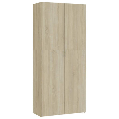 Armadietto Rovere Sonoma 80x35,5x180 cm in Legno Multistrato