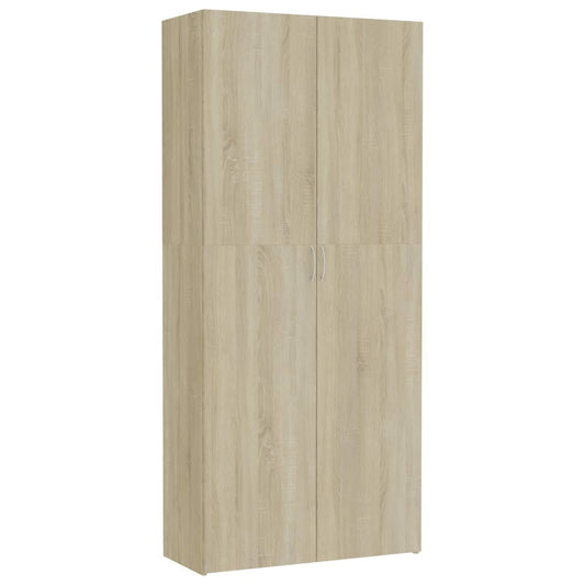Armadietto Rovere Sonoma 80x35,5x180 cm in Legno Multistrato