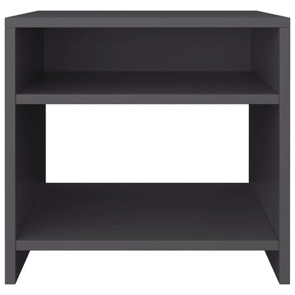 Comodino Grigio 40x30x40 cm in Legno Multistrato