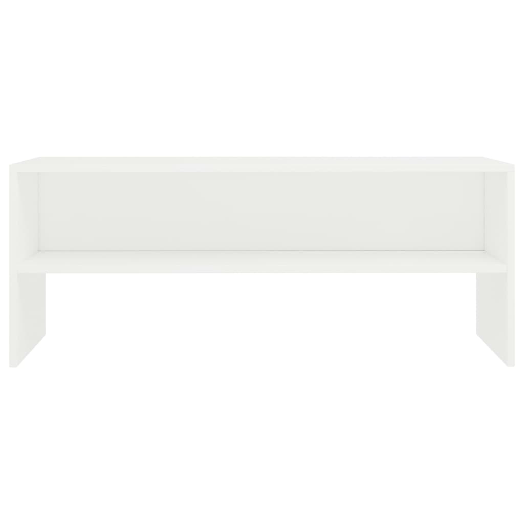 Mobile Porta TV Bianco 100x40x40 cm in Legno Multistrato