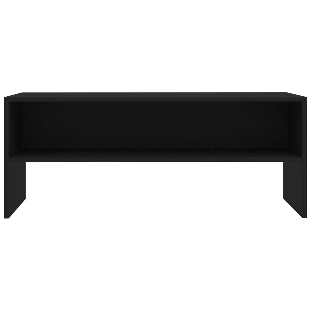 Mobile Porta TV Nero 100x40x40 cm in Legno Multistrato