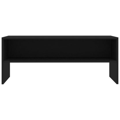 Mobile Porta TV Nero 100x40x40 cm in Legno Multistrato