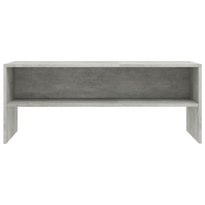 Mobile Porta TV Grigio Cemento 100x40x40cm in Legno Multistrato