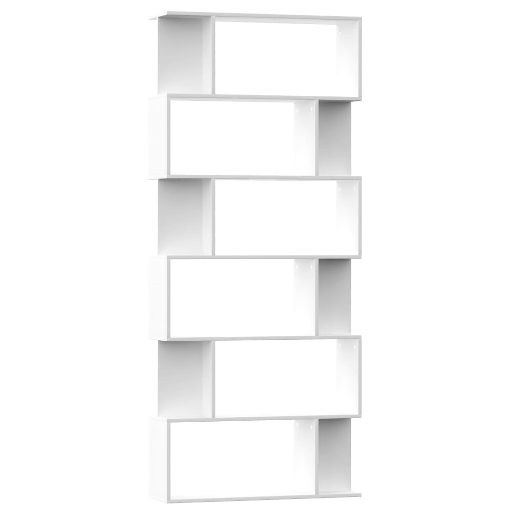Libreria/Divisorio Bianco 80x24x192 cm in Legno Multistrato