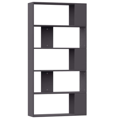 Libreria/Divisorio Grigio 80x24x159 cm in Legno Multistrato