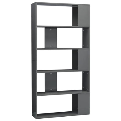 Libreria/Divisorio Grigio Lucido 80x24x159 cm