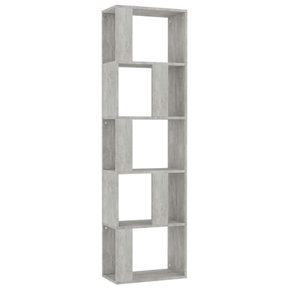 Libreria/Divisorio Grigio Cemento 45x24x159cm Legno Multistrato