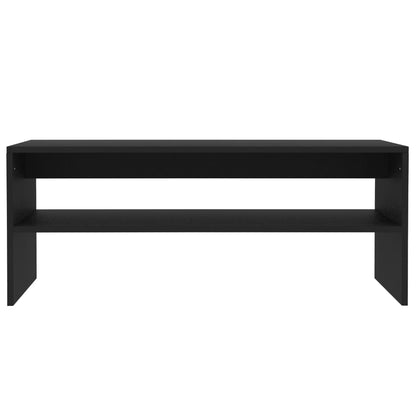 Tavolino da Salotto Nero 100x40x40 cm in Legno Multistrato
