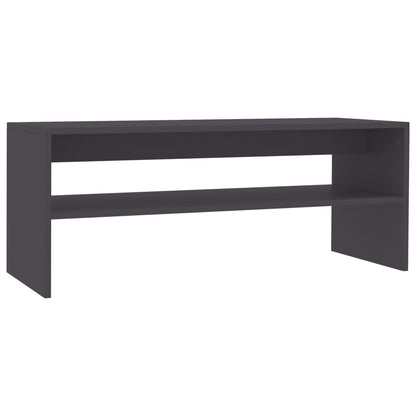 Tavolino da Salotto Grigio 100x40x40 cm in Legno Multistrato