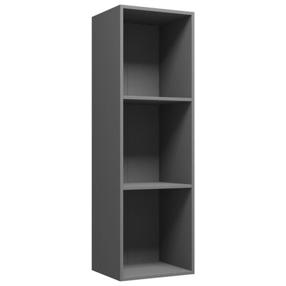 Libreria/Mobile TV Grigio 36x30x114 cm in Legno Multistrato