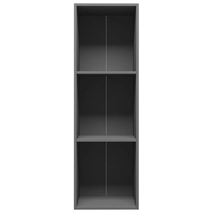 Libreria/Mobile TV Grigio 36x30x114 cm in Legno Multistrato