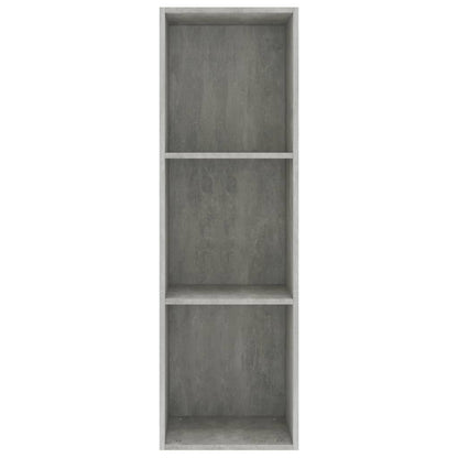 Libreria/Mobile TV Grigio Cemento 36x30x114cm Legno Multistrato