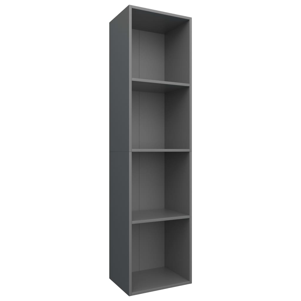 Libreria/Mobile TV Grigio 36x30x143 cm in Legno Multistrato