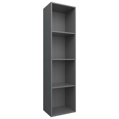 Libreria/Mobile TV Grigio 36x30x143 cm in Legno Multistrato