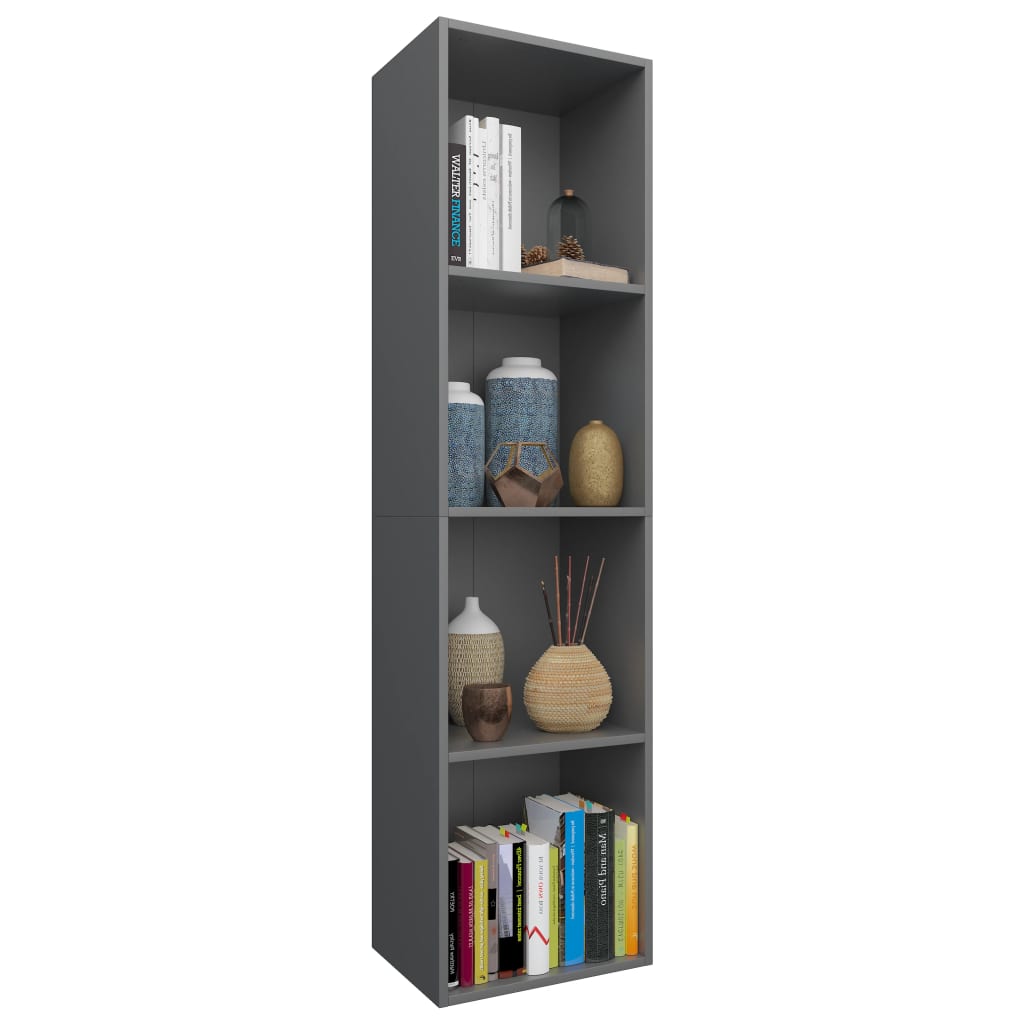 Libreria/Mobile TV Grigio 36x30x143 cm in Legno Multistrato