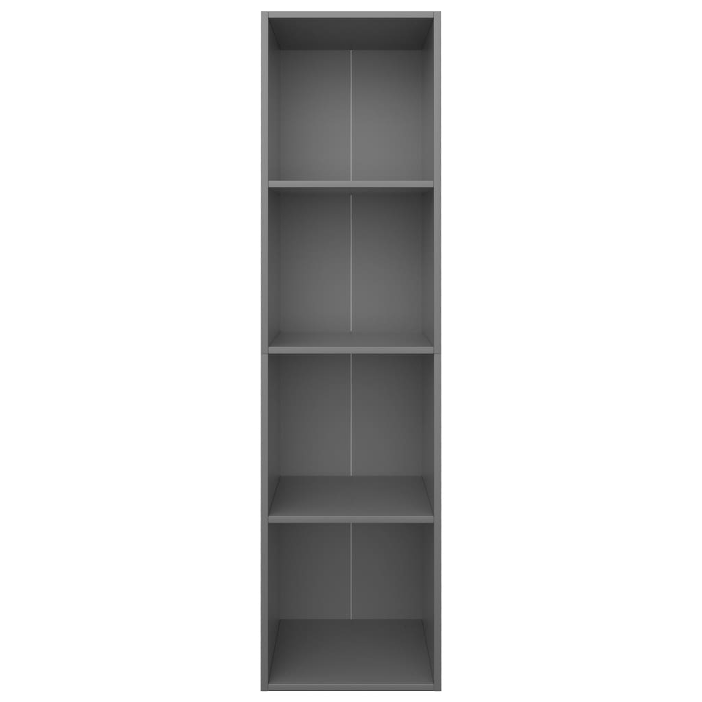 Libreria/Mobile TV Grigio 36x30x143 cm in Legno Multistrato