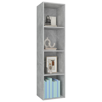 Libreria/Mobile TV Grigio Cemento 36x30x143 cm in Multistrato