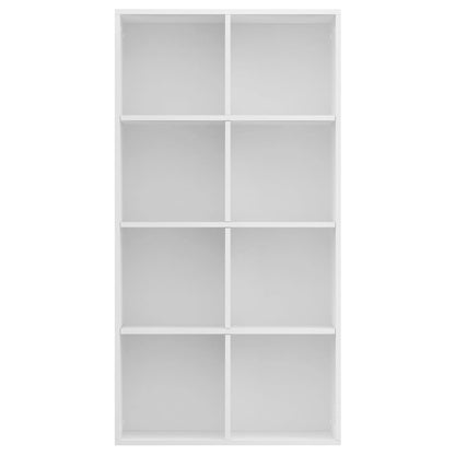 Libreria/Credenza Bianca 66x30x130 cm in Legno Multistrato