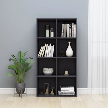 Libreria/Credenza Grigio Lucido 66x30x130 cm Legno Multistrato
