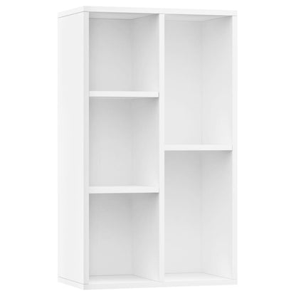 Libreria/Credenza Bianca 50x25x80 cm in Legno Multistrato