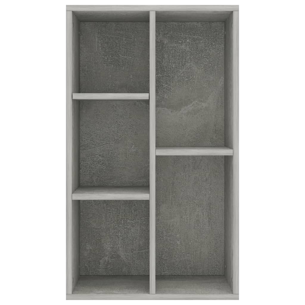 Libreria/Credenza Grigio Cemento 50x25x80 cm Legno Multistrato