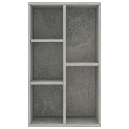 Libreria/Credenza Grigio Cemento 50x25x80 cm Legno Multistrato