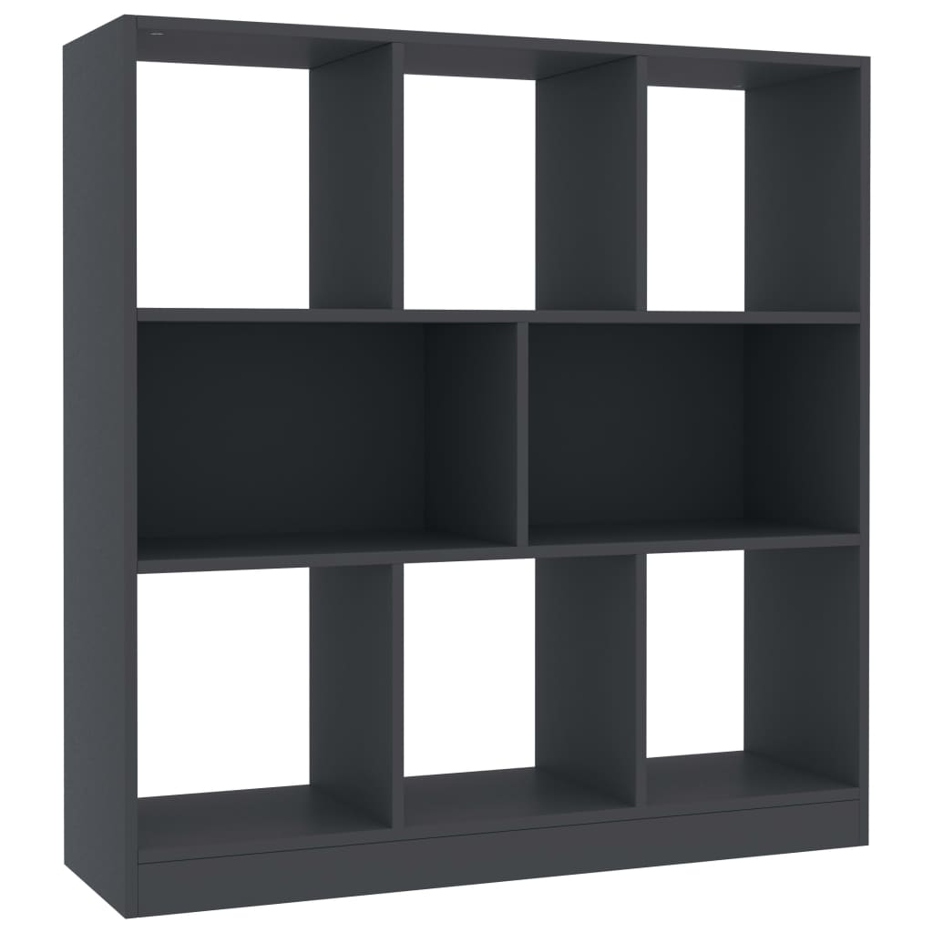 Libreria Grigia 97,5x29,5x100 cm in Legno Multistrato