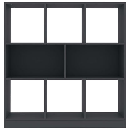 Libreria Grigia 97,5x29,5x100 cm in Legno Multistrato
