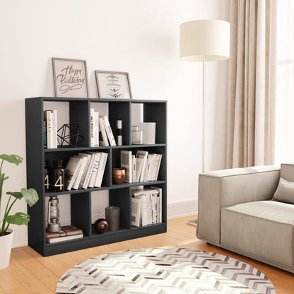 Libreria Grigia 97,5x29,5x100 cm in Legno Multistrato