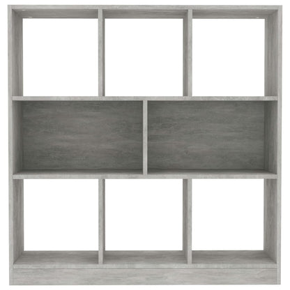 Libreria Grigio Cemento 97,5x29,5x100 cm in Legno Multistrato