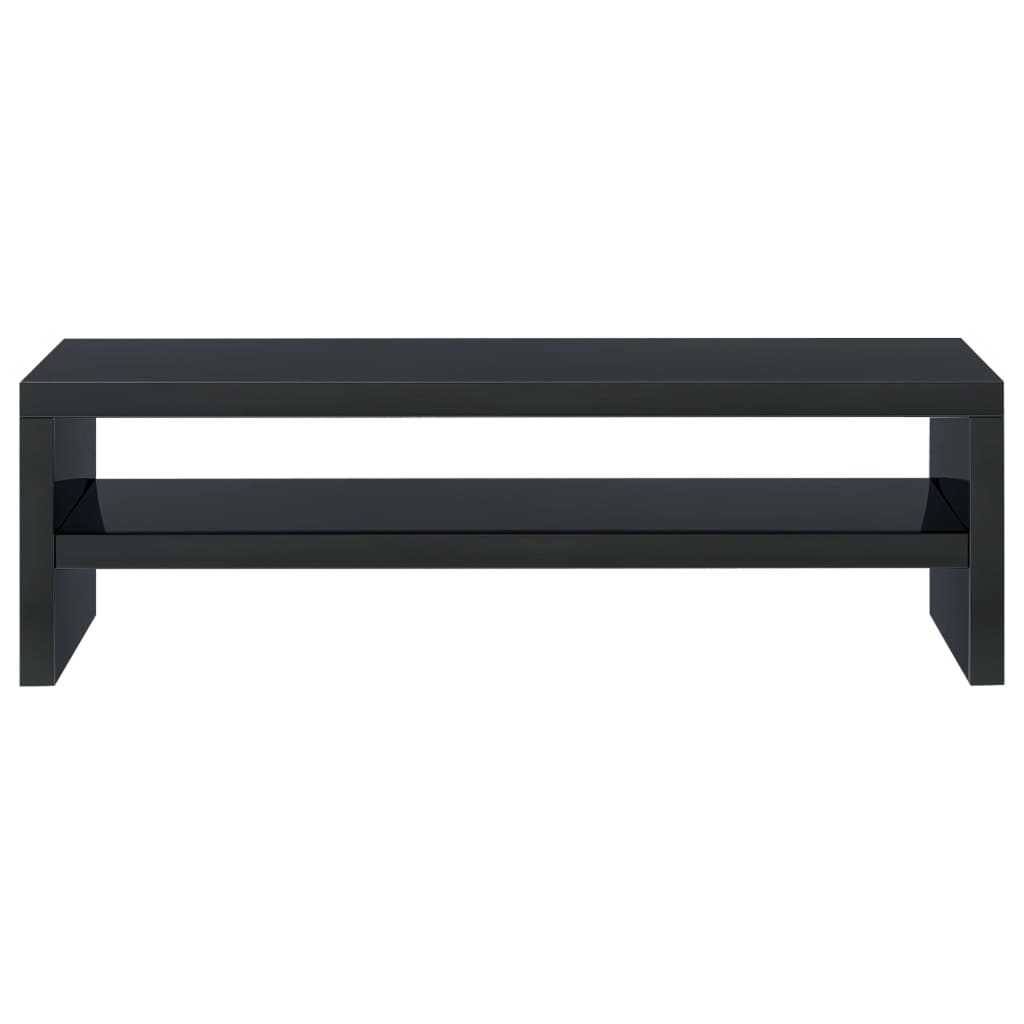 Supporto Monitor Nero Lucido 42x24x13 cm in Legno Multistrato