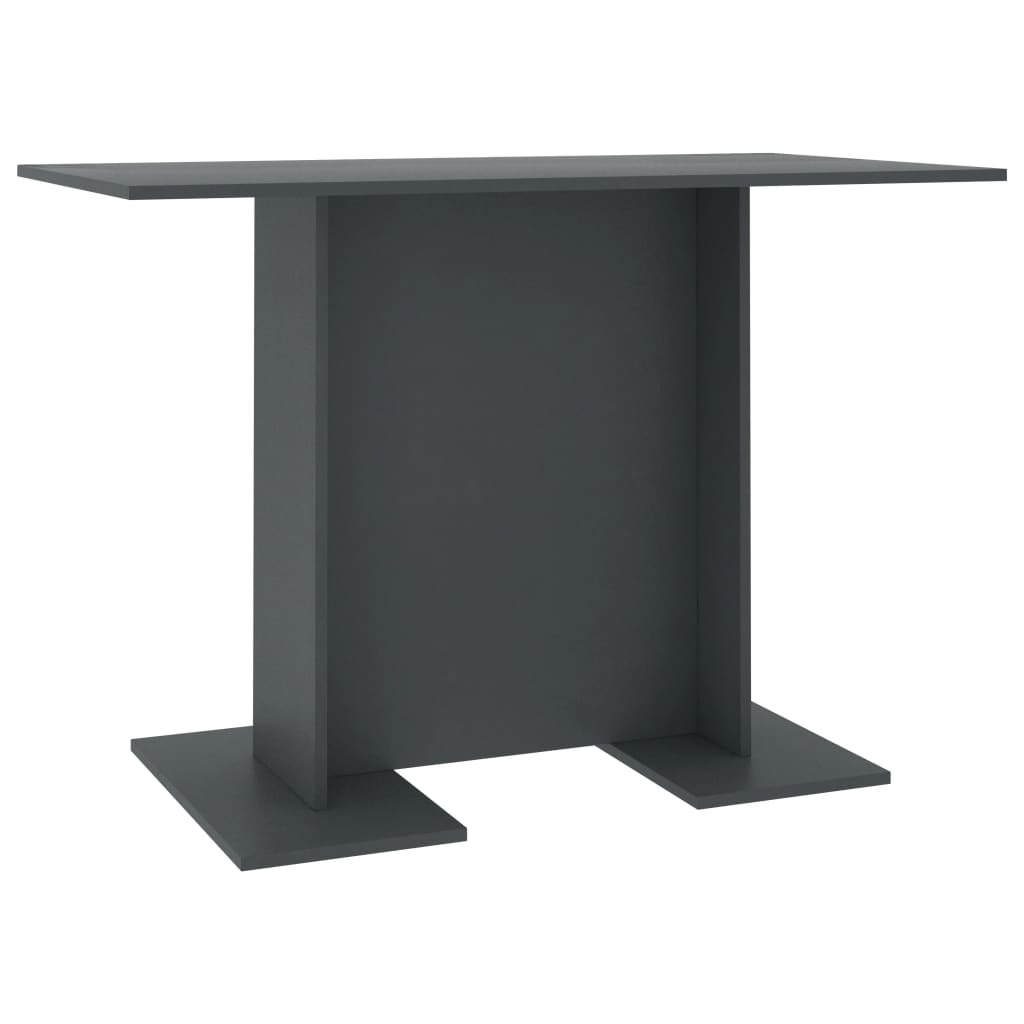 Tavolo da Pranzo Grigio 110x60x75 cm in Legno Multistrato