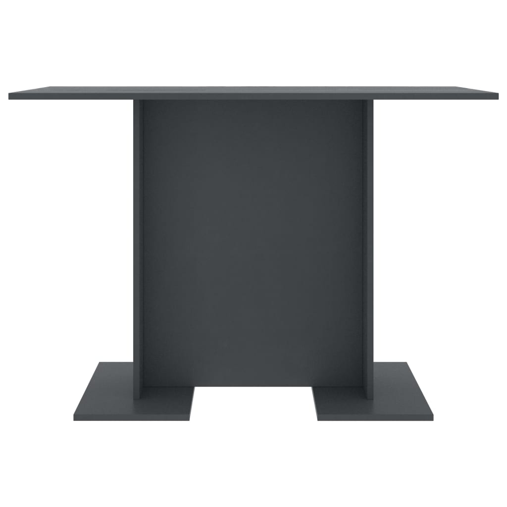 Tavolo da Pranzo Grigio 110x60x75 cm in Legno Multistrato
