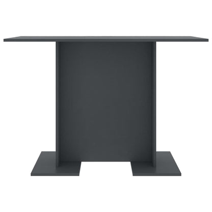 Tavolo da Pranzo Grigio 110x60x75 cm in Legno Multistrato