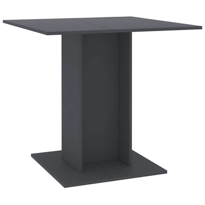 Tavolo da Pranzo Grigio 80x80x75 cm in Legno Multistrato