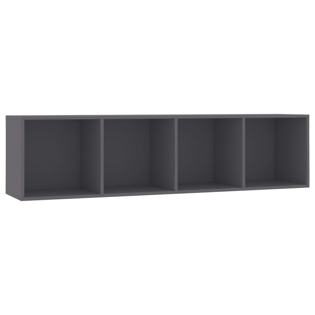 Libreria/Mobile TV Grigio 143x30x36 cm