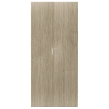 Scarpiera Rovere Sonoma 80x35,5x180 cm in Legno Multistrato