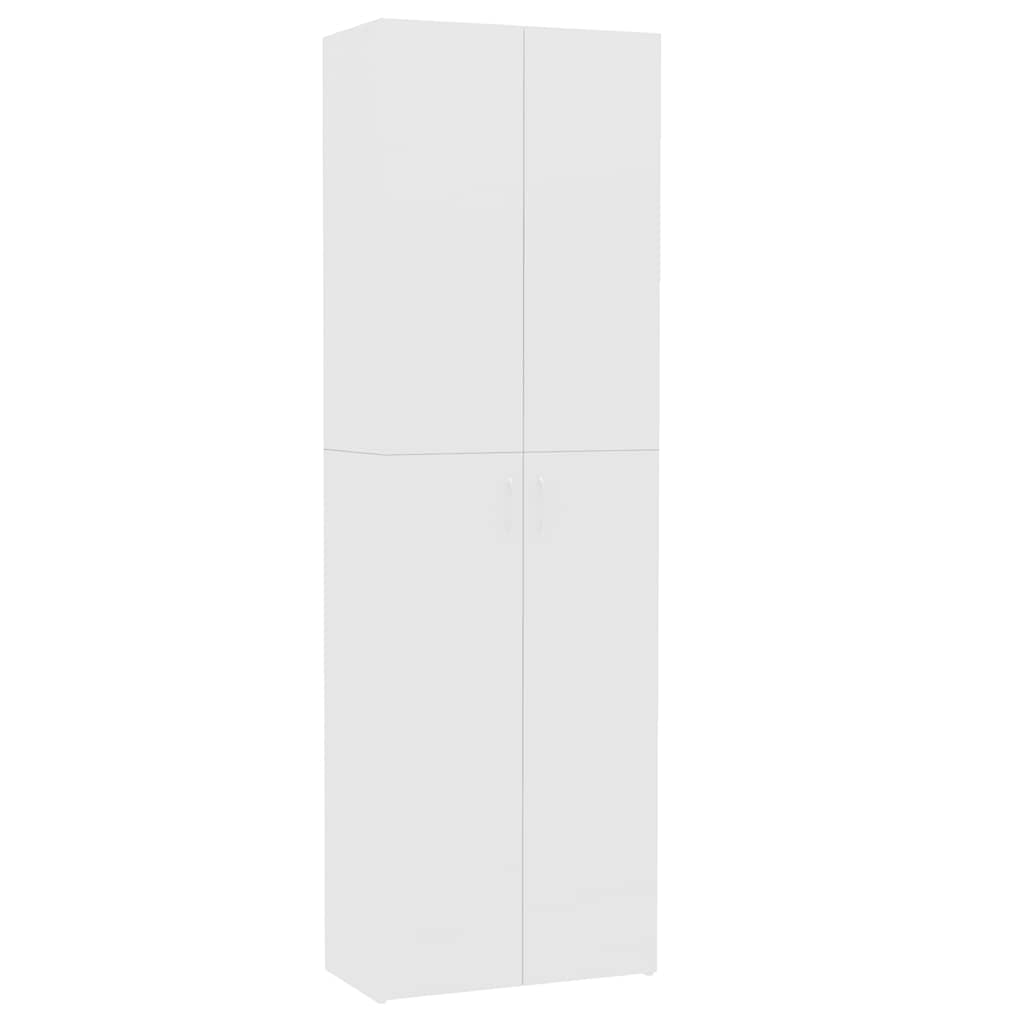 Armadio per Ufficio Bianco 60x32x190 cm in Legno Multistrato