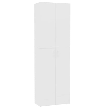 Armadio per Ufficio Bianco 60x32x190 cm in Legno Multistrato