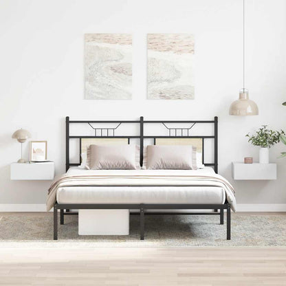Comodini Pensili 2pz Bianchi 40x30x15 cm in Legno Multistrato