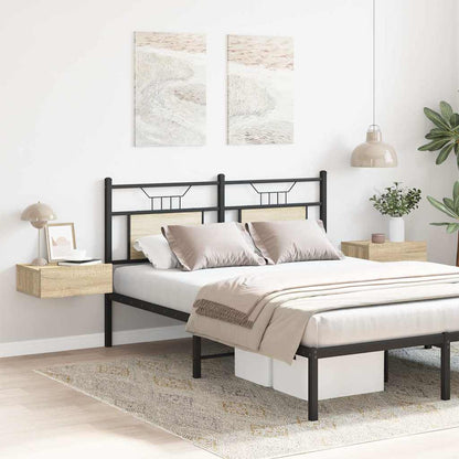 Comodini Pensili 2pz Rovere Sonoma 40x30x15cm Legno Multistrato
