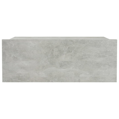 Comodini Pensili 2pz Grigio Cemento 40x30x15 Legno Multistrato